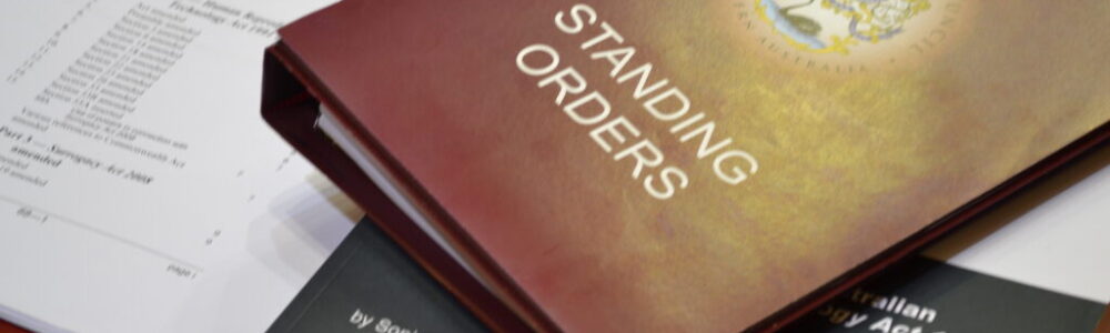 Standing Orders Legislative Council